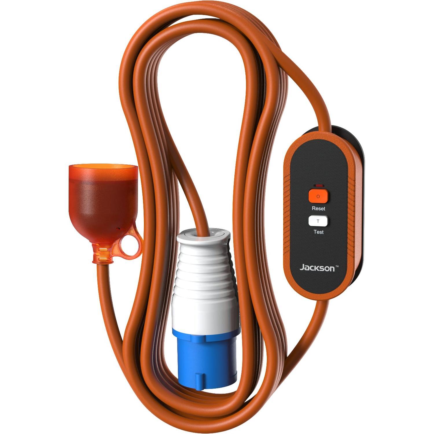Jackson RCD Power Cord With Camping Plug 15m