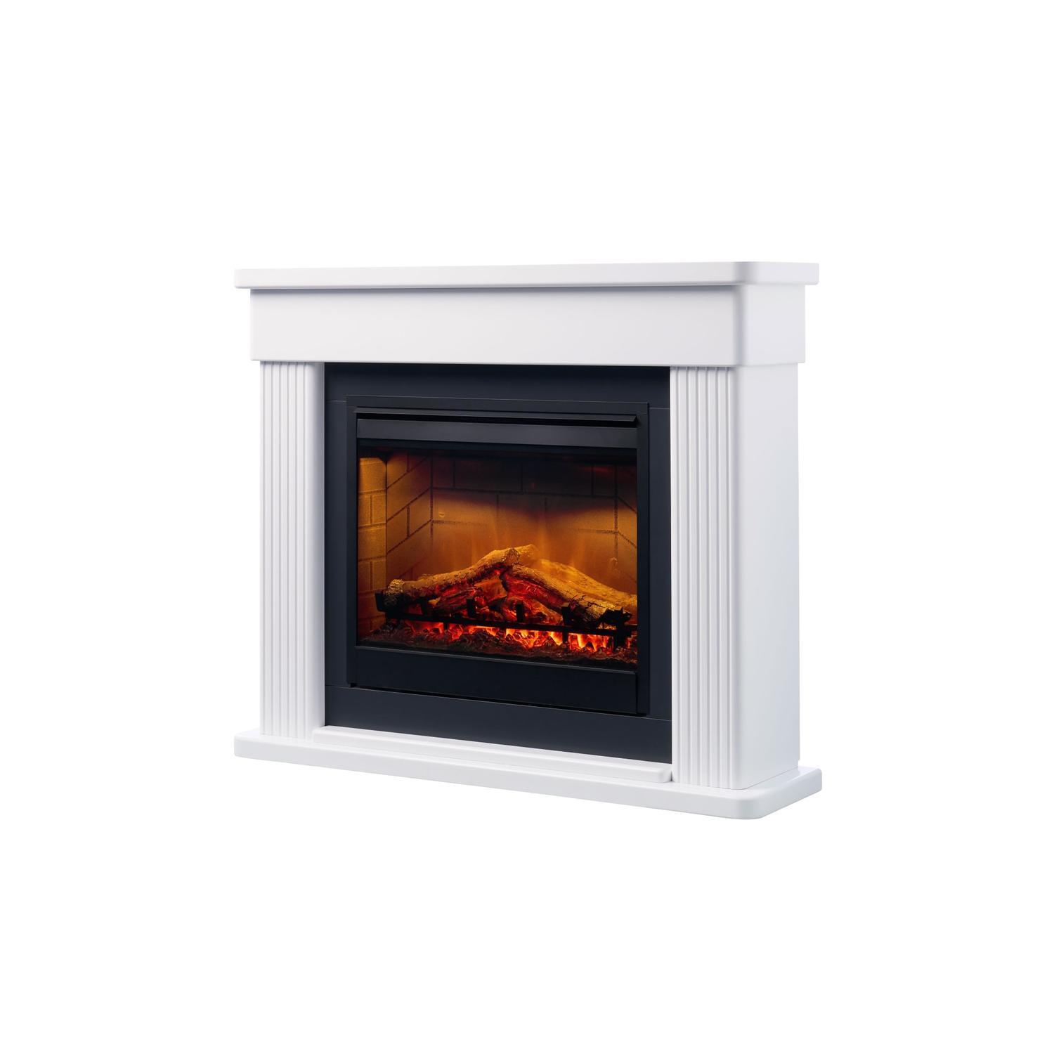 Portland 2kW Large Electric Fire Suite 2kW White