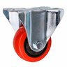 Red Urethane Fixed Castor 75mm Red