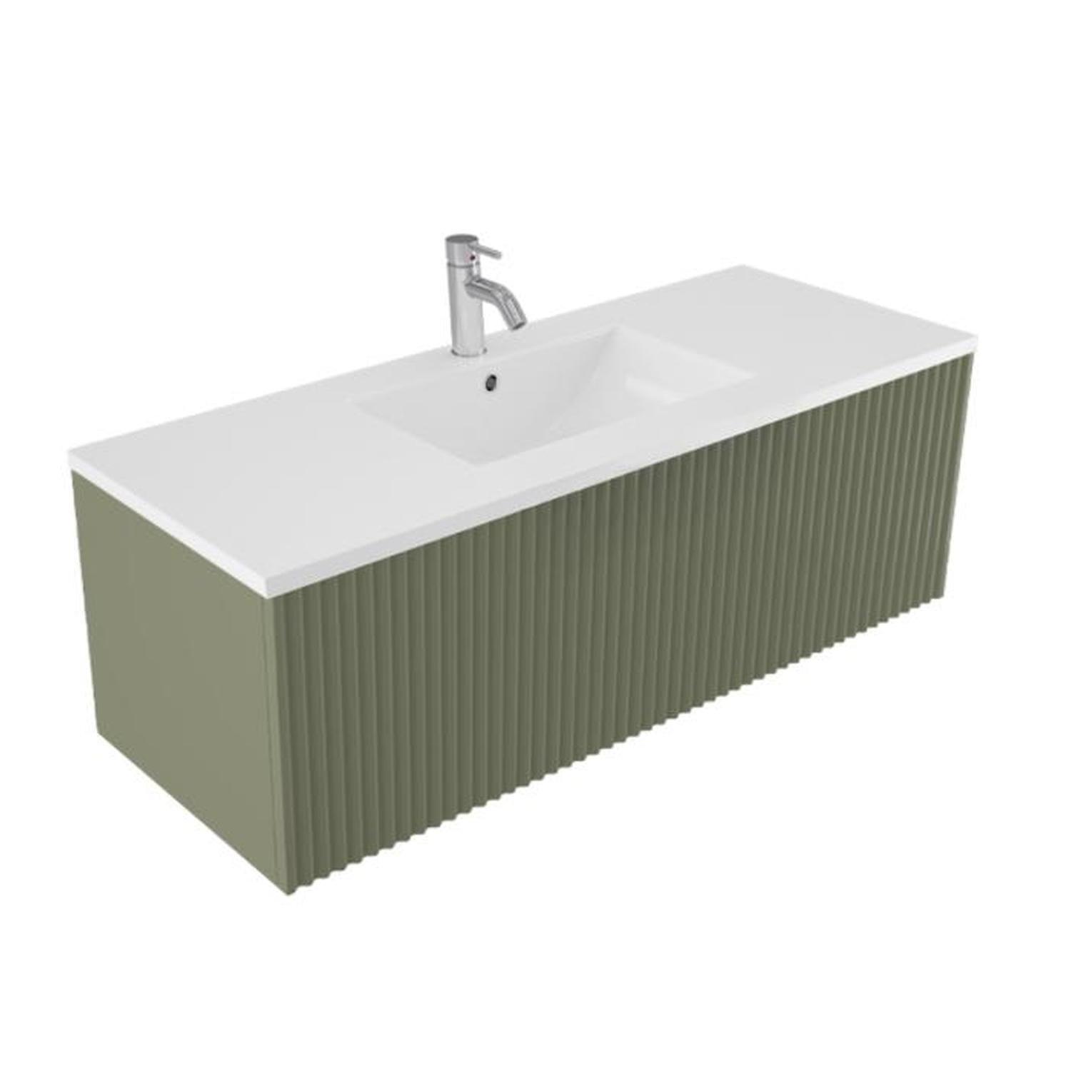 Wave Wall Hung Vanity 1200mm Muschio