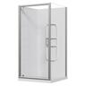 2 Sided Side Mould Acrylic Shower 1000 x 1000 x 2015mm Chrome