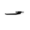 Window Handle Wedgeless Low Profile Left-Hand Face Fix 93mm Black