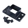 Aluminium Modern Picket Panel Brackets, Pack of 4  W: 48mm, H: 95mm, D: 30mm Grey