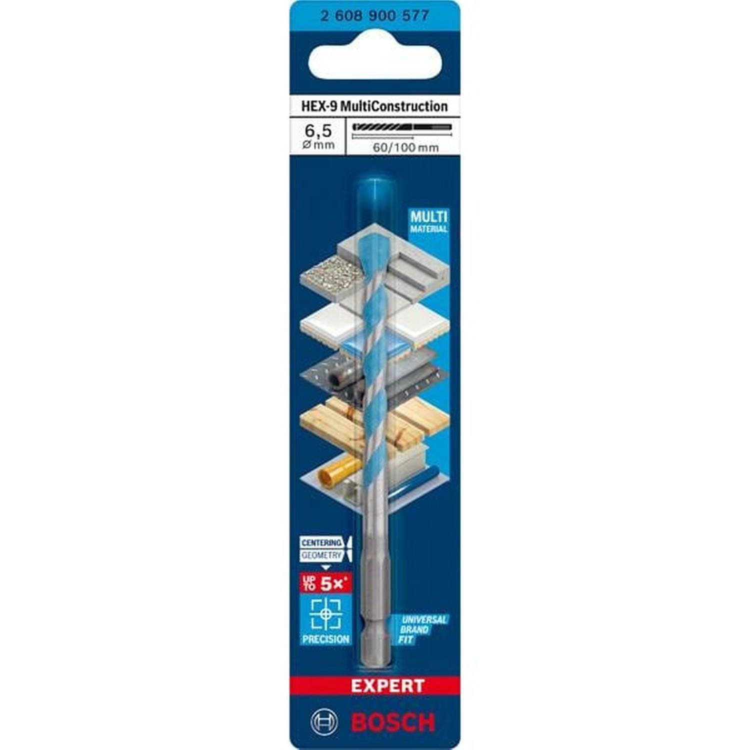 Hex-9 Multi Construction Drill Bit 6.5 x 100mm