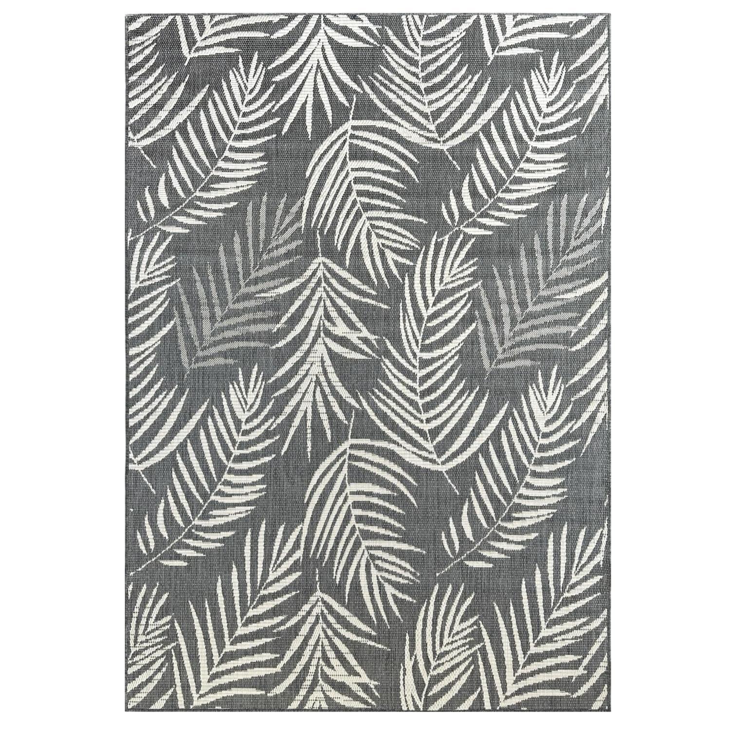 Muri 160x230cm Foliage Mid Grey Outdoor Rug