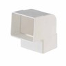 Rectangular Rectangular Downpipe 95 Degrees Socket Bend 65 x 50mm White