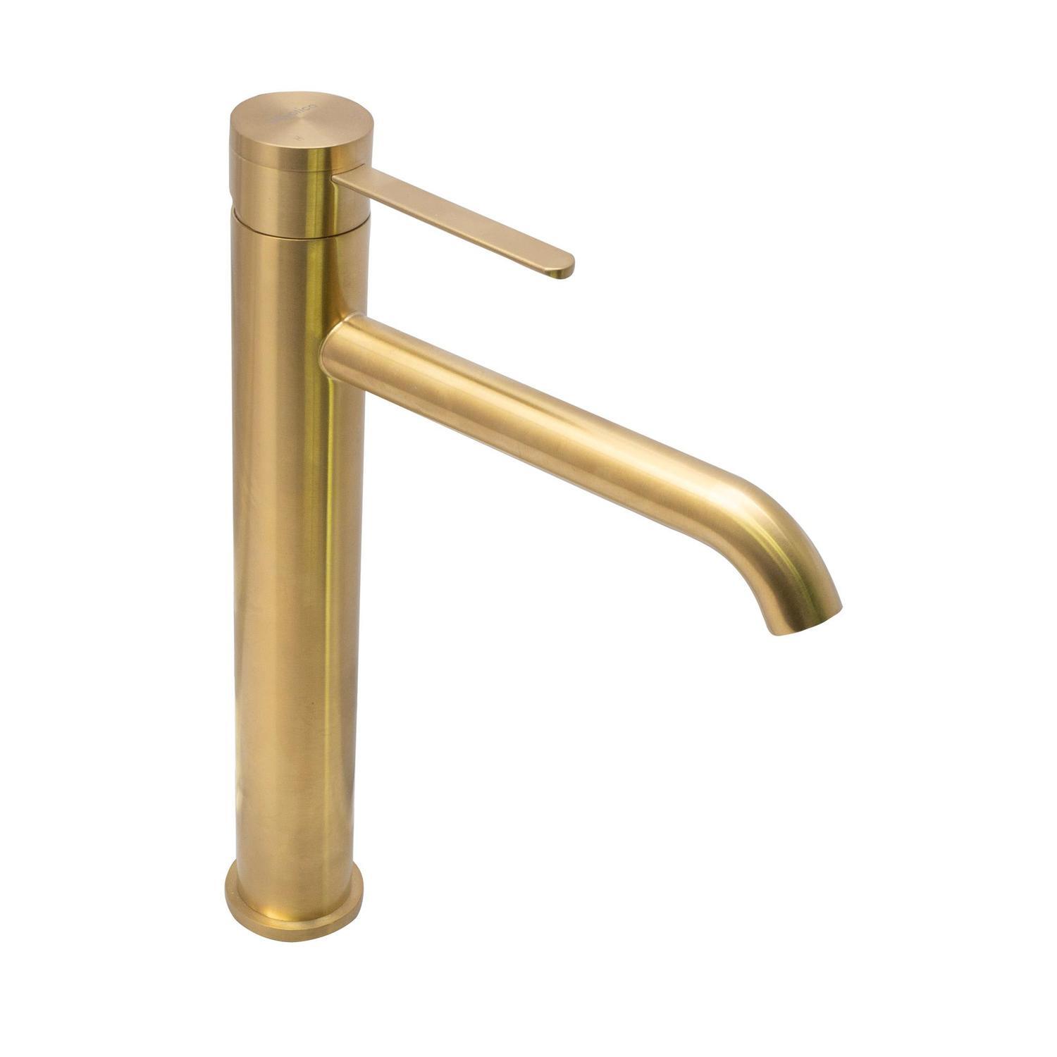 Vessel Mixer Brushed Gold
