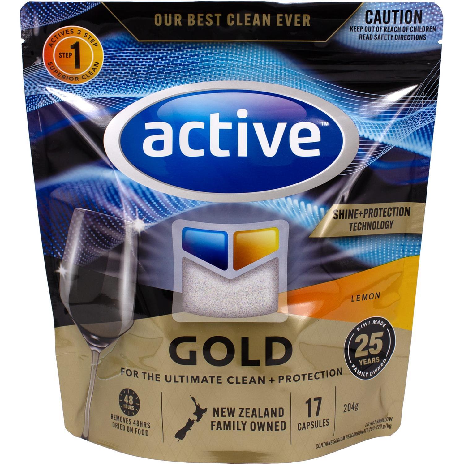 Active Gold Capsules 17s Lemon