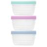 Container Rectangle Set of 3 600ml Assorted