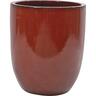 Glazed Corsica Ceramic Pot Medium Firework Red