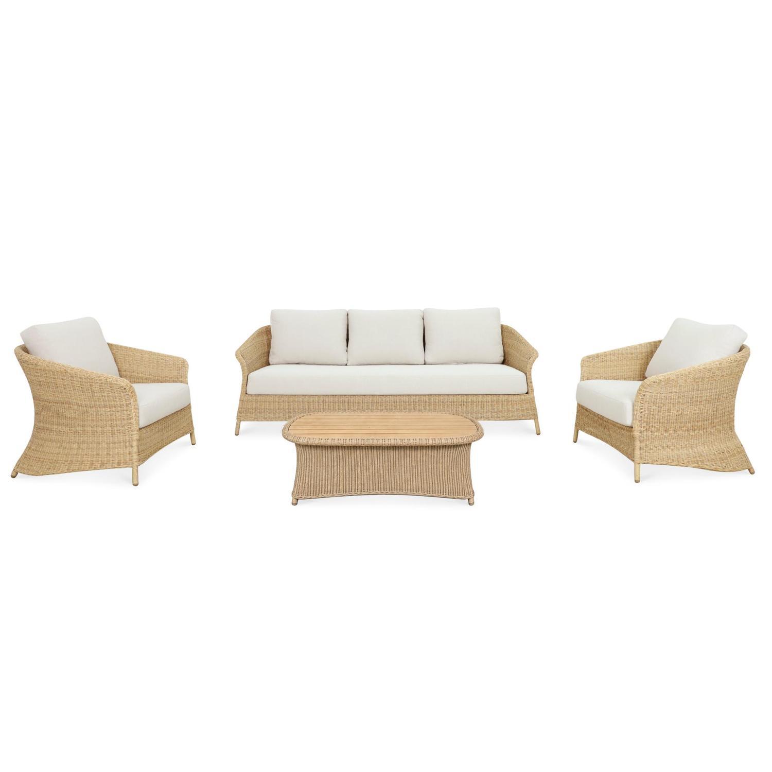 Outdoor Triple Lounge Setting 4 Piece