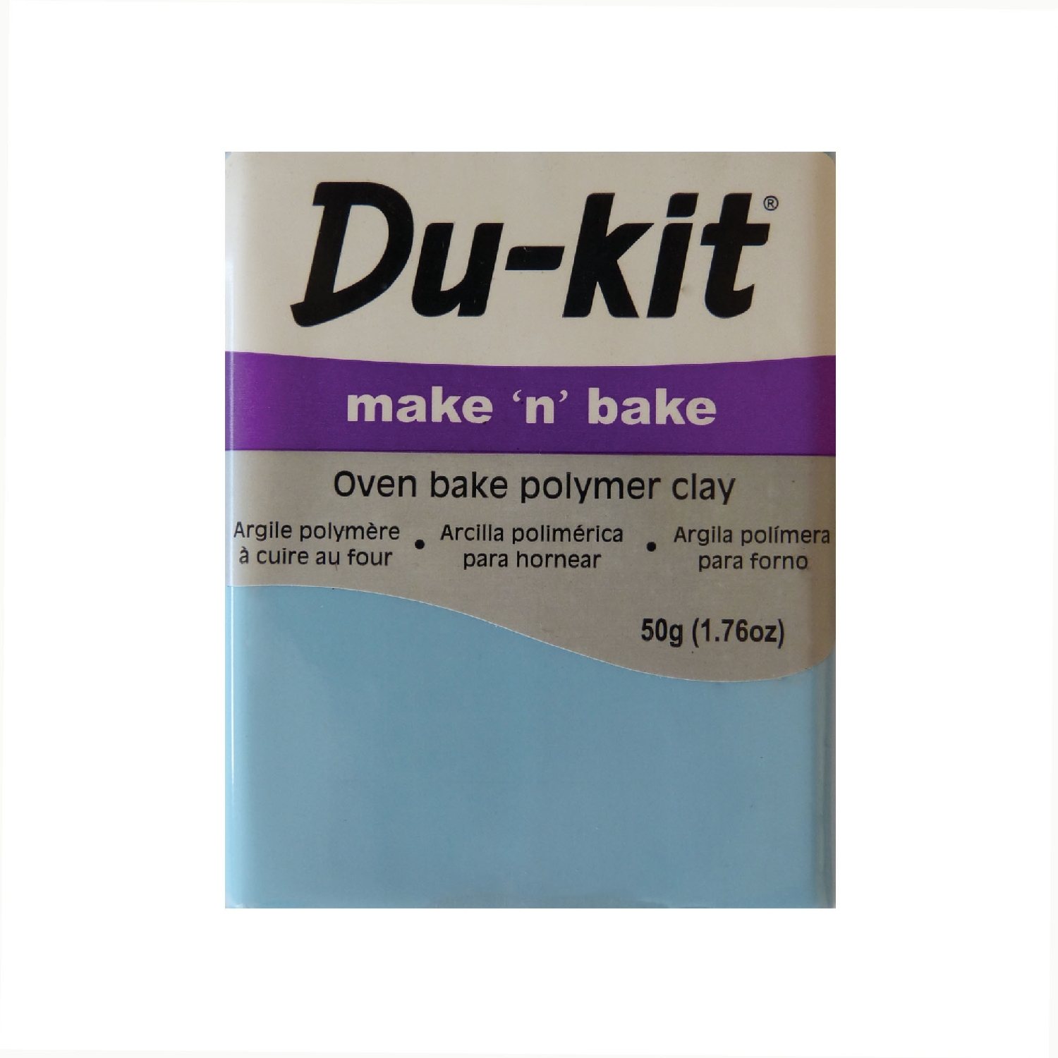 Oven Bake Polmer Clay 50 g Light Blue