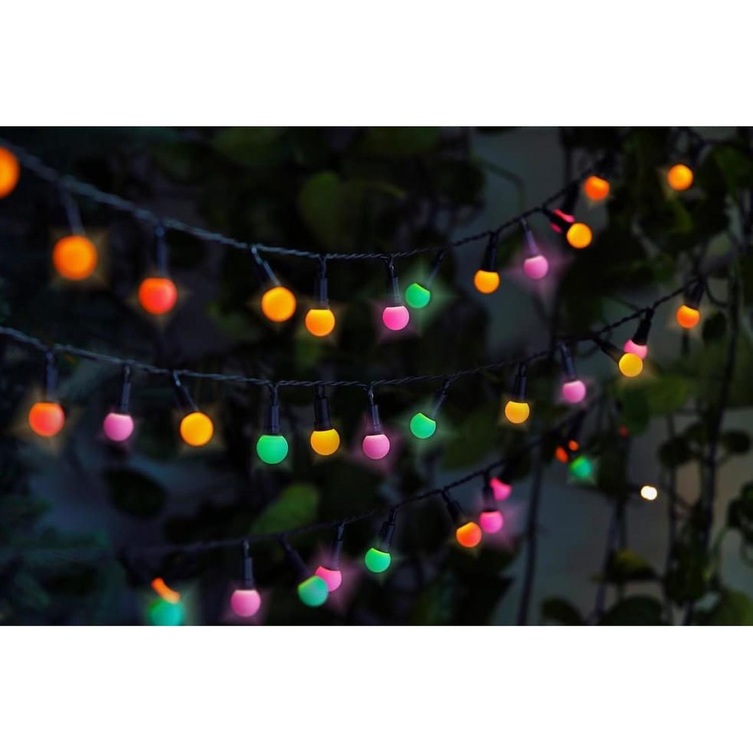 Solar Party String Lights 50 LED Multi Coloured 50 LED
