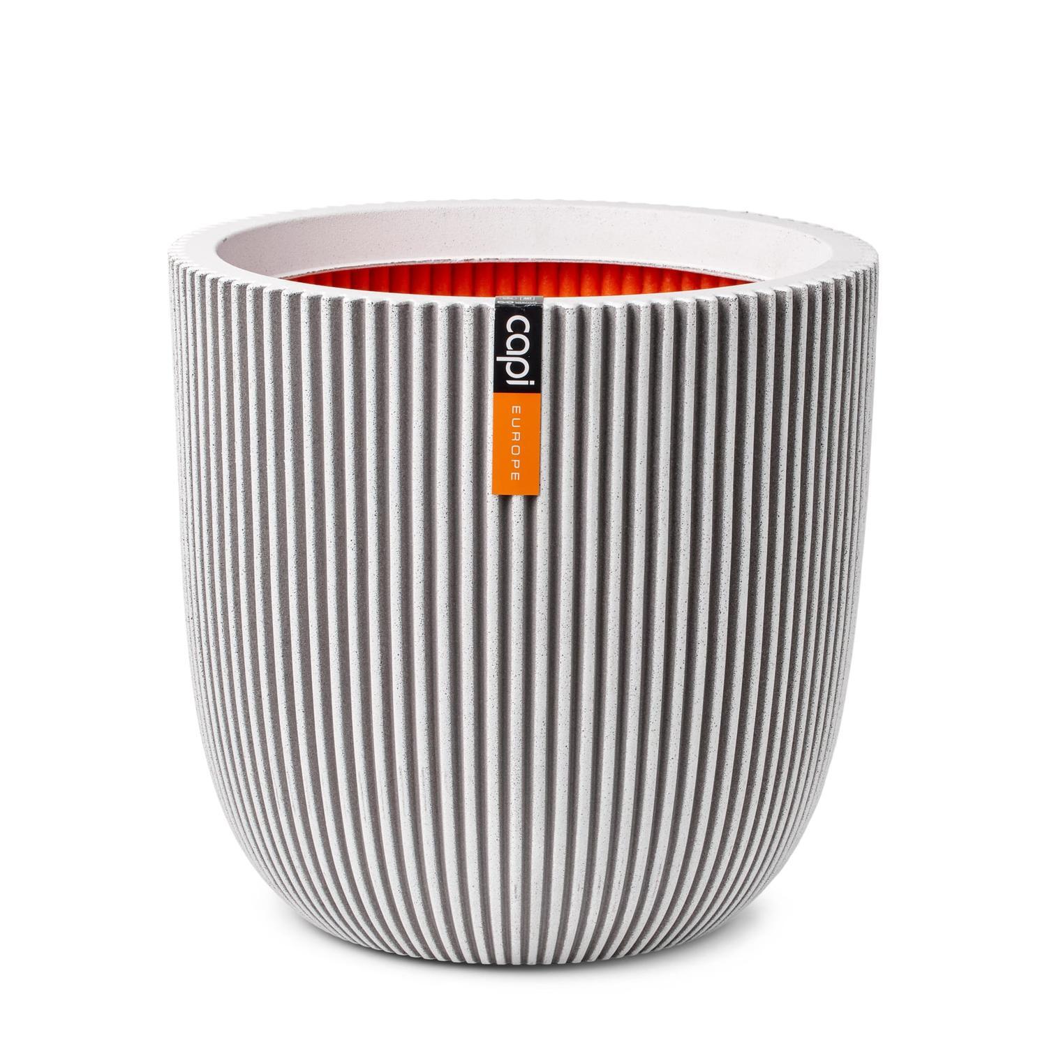 Lightweight Groove Egg Pot Ivory L
