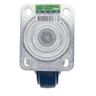 Rubber Swivel Castor 100mm Blue