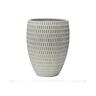 Sandy Tappered Cylinder Pot L White