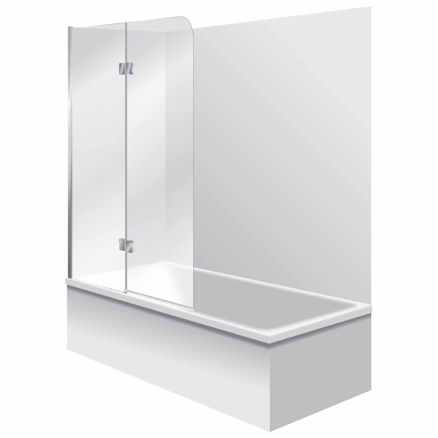 Bath Set No. 2 2 Panel Bathscreen Flat Wall