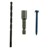 Concrete Screws Hex Head 25 Pack 4.5mm x 45mm