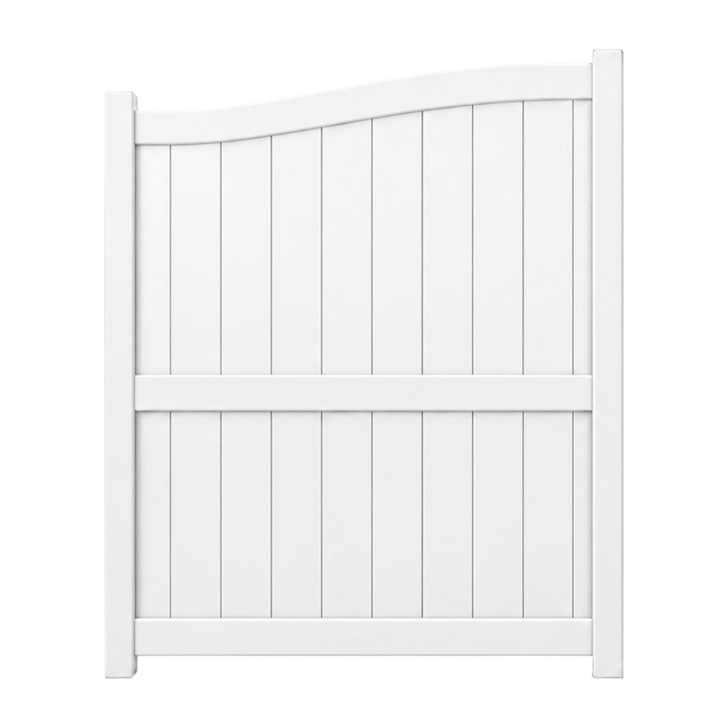Valla Series Curve Driveway Gate H:1800mm x W:1500mm White