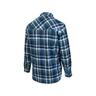 Open Front Brushed Cotton Shirt XL Blue/Navy