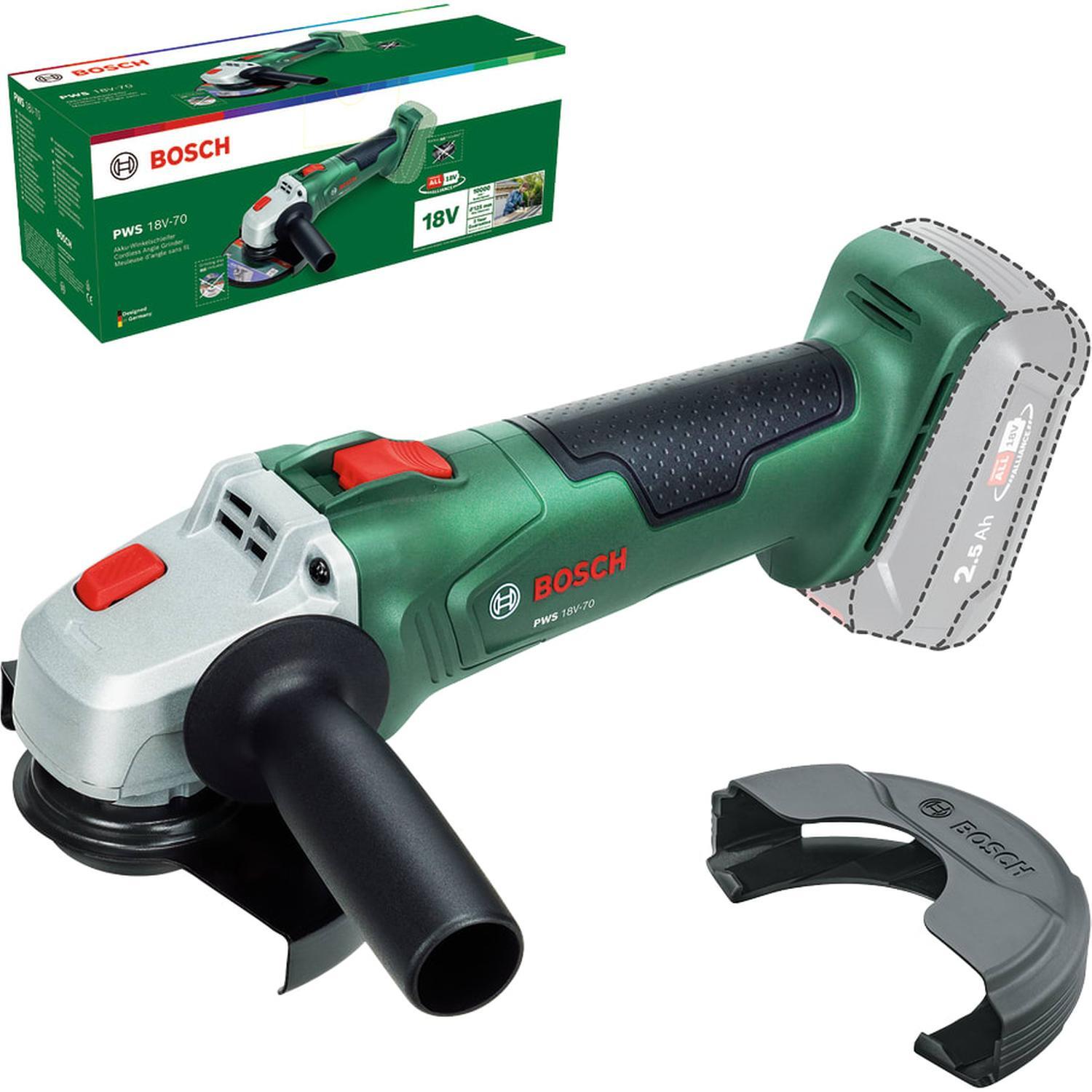 Bosch 18V Cordless 125mm Angle Grinder Without Battery (PWS 18V-70)