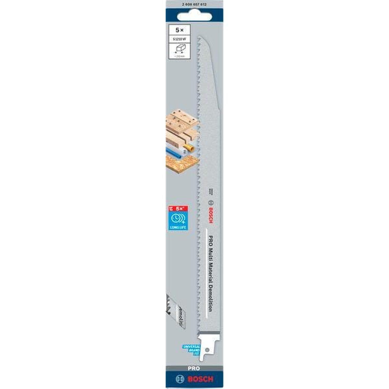 Recip Blade Heavy Wood+Metal 5PK 300mm