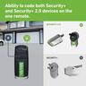 Four Button Remote Control Key Ring - For Garage Door Opener  Black