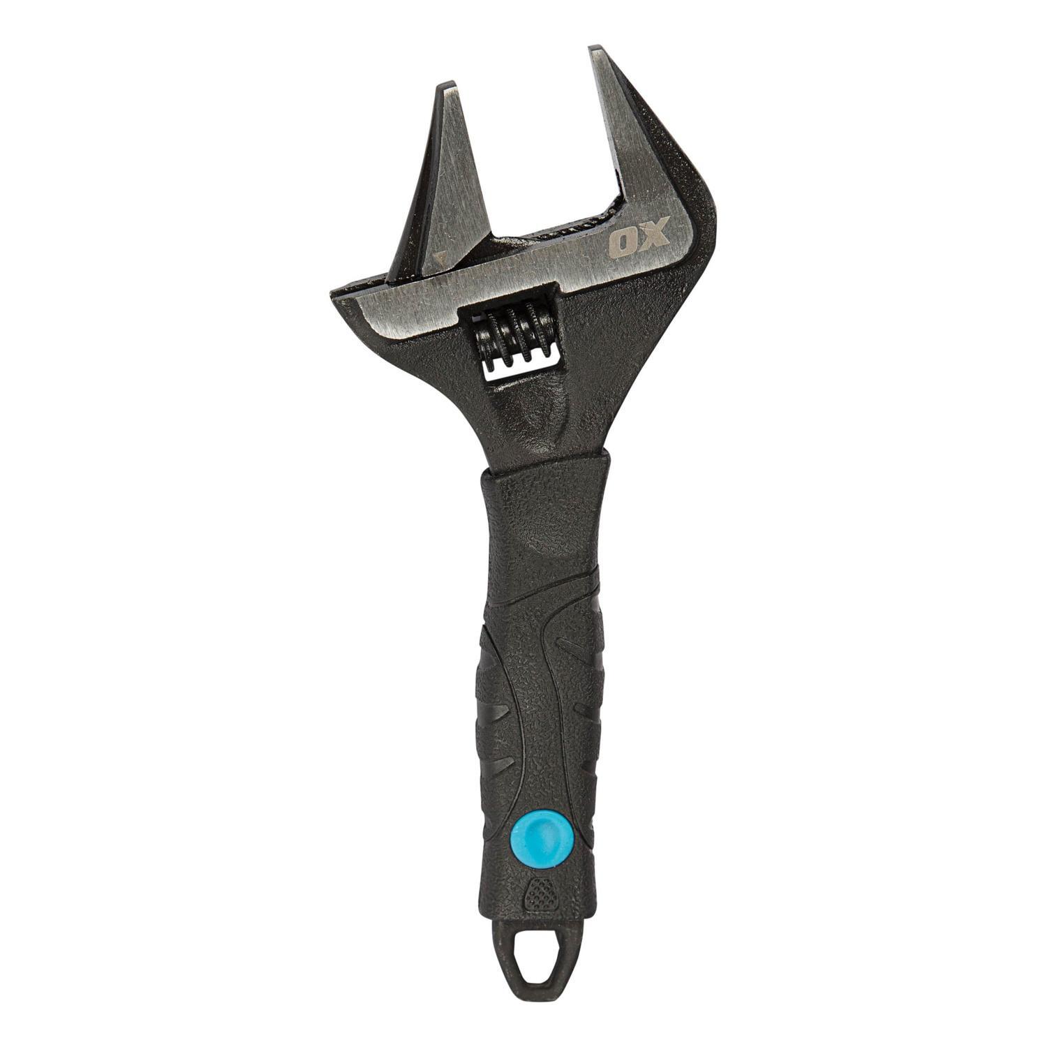 Ultra Wide Jaw Adjustable Wrench 152mm Black