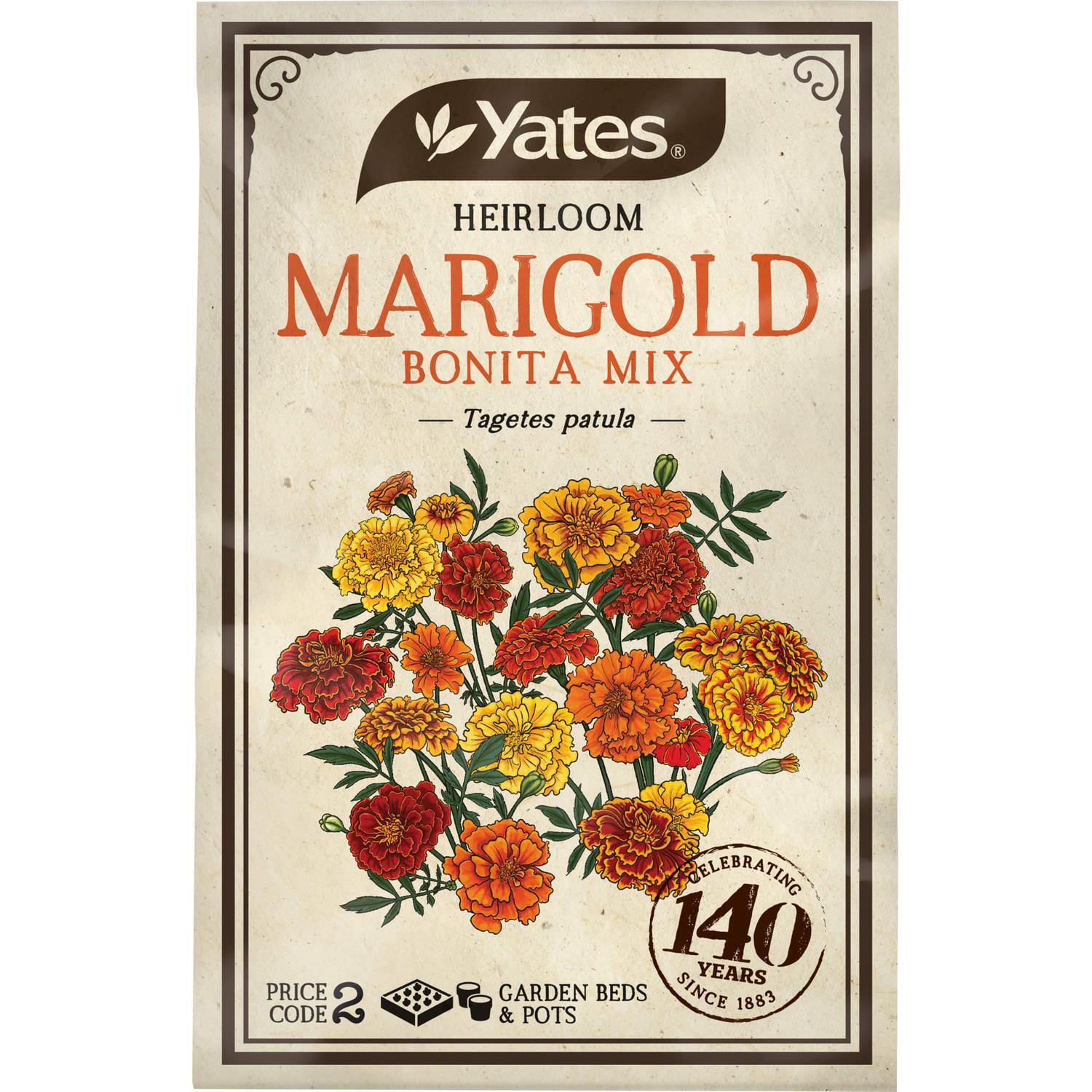 Heirloom Seeds Marigold Bonita Mix
