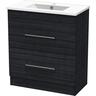 Cashmere Slim Cashmere Slim Floor Standing Vanity 750mm Charred Elm