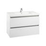 Valencia Wall Hung 2 Drawer Vanity 900mm White