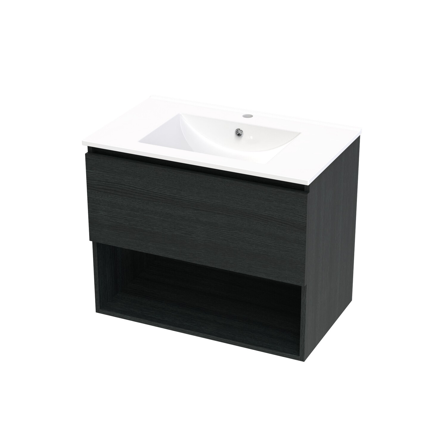 Single Drawer Open Wall Hung Vanity