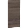 Wall Hung Tower Cabinet Handleless Door RH 300mm Charred Walnut