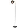 Owl Glass Shade Floow Lamp 145cm Smoke