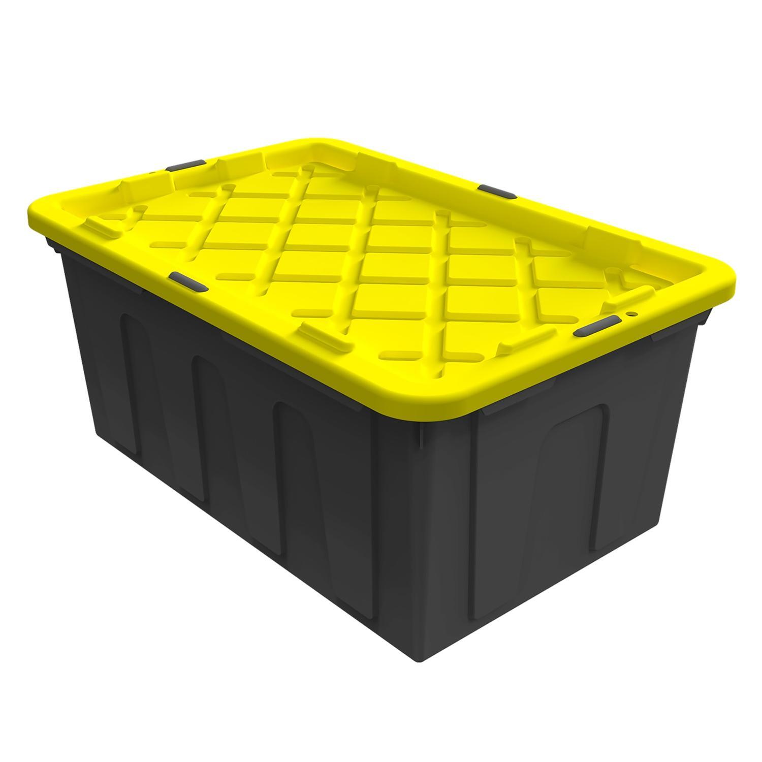 Mini Storage Tote 9 litre Black and Yellow