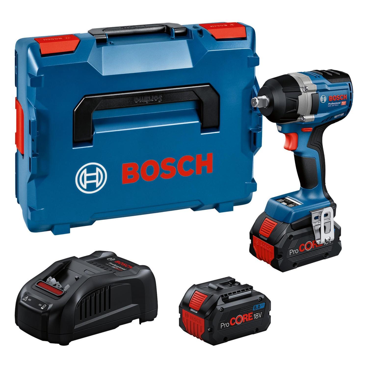 Bosch 18V Cordless Impact Wrench GDS 18V-750 C – Brushless, High Torque