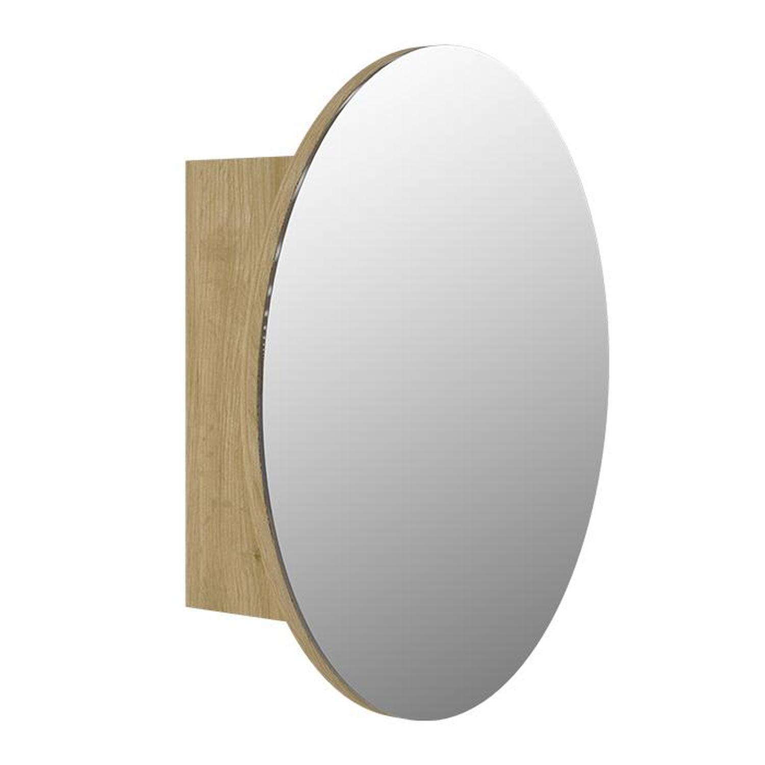 Round mirror cabinet