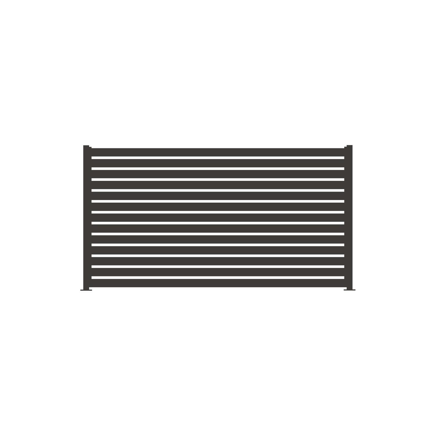 Fence Panel W: 2350mm H: 1500mm Ironsand
