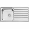 Bowl Sink & Drainer H: 190mm, W: 965mm, D: 500mm