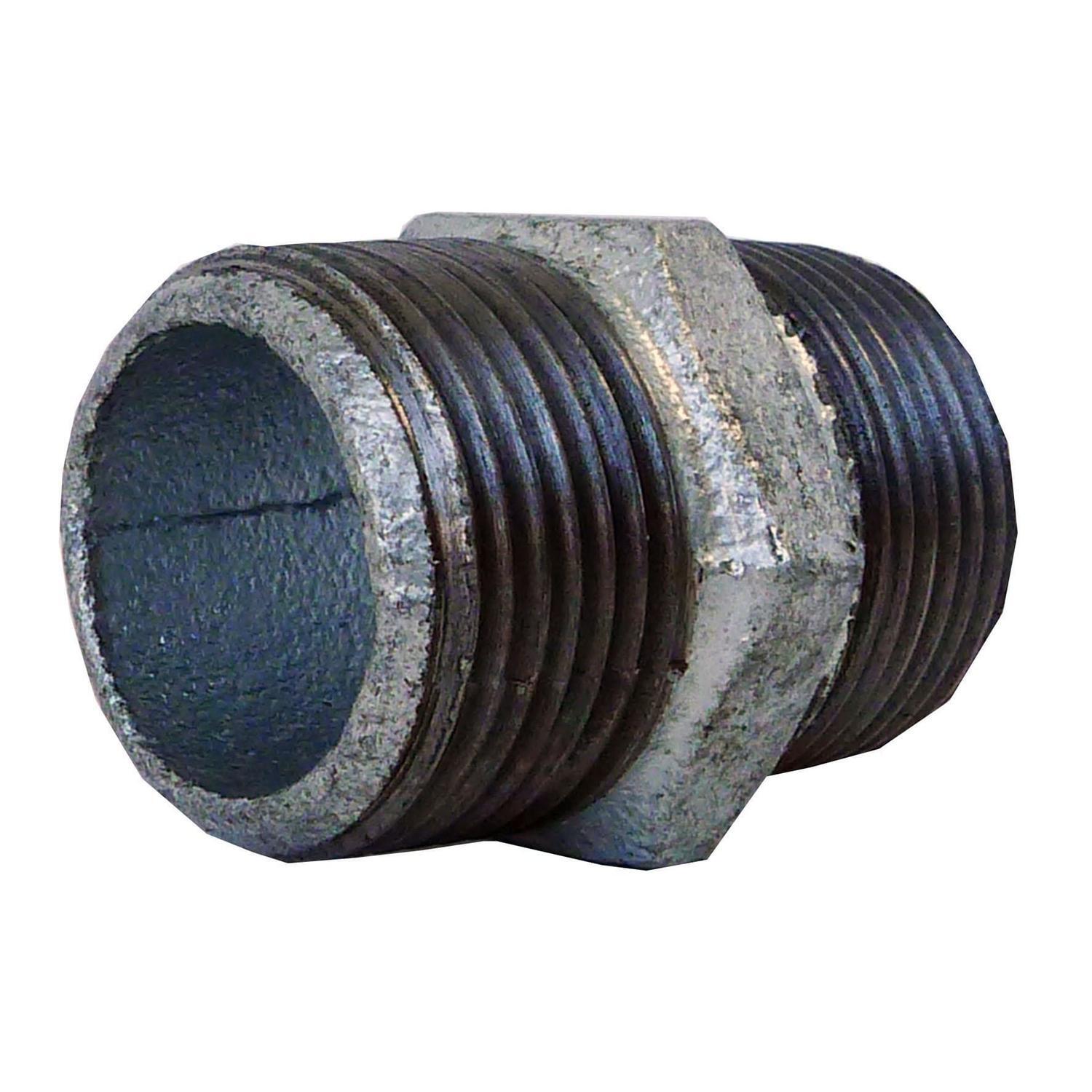 Galvanised Hex Nipple
