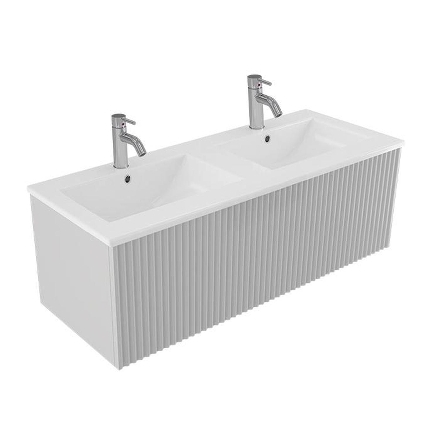 Wave Wall Hung Vanity 1200mm Bianco