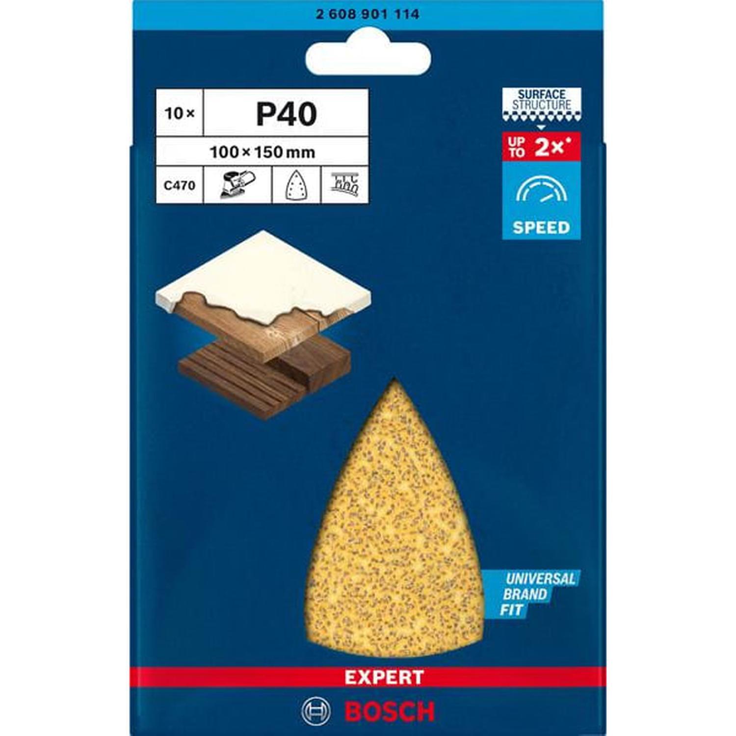 Sandpaper 40G 10PK  100 x 150mm