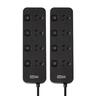 Powerboard 4 Outlet Switched Surge Protected 2 Pack