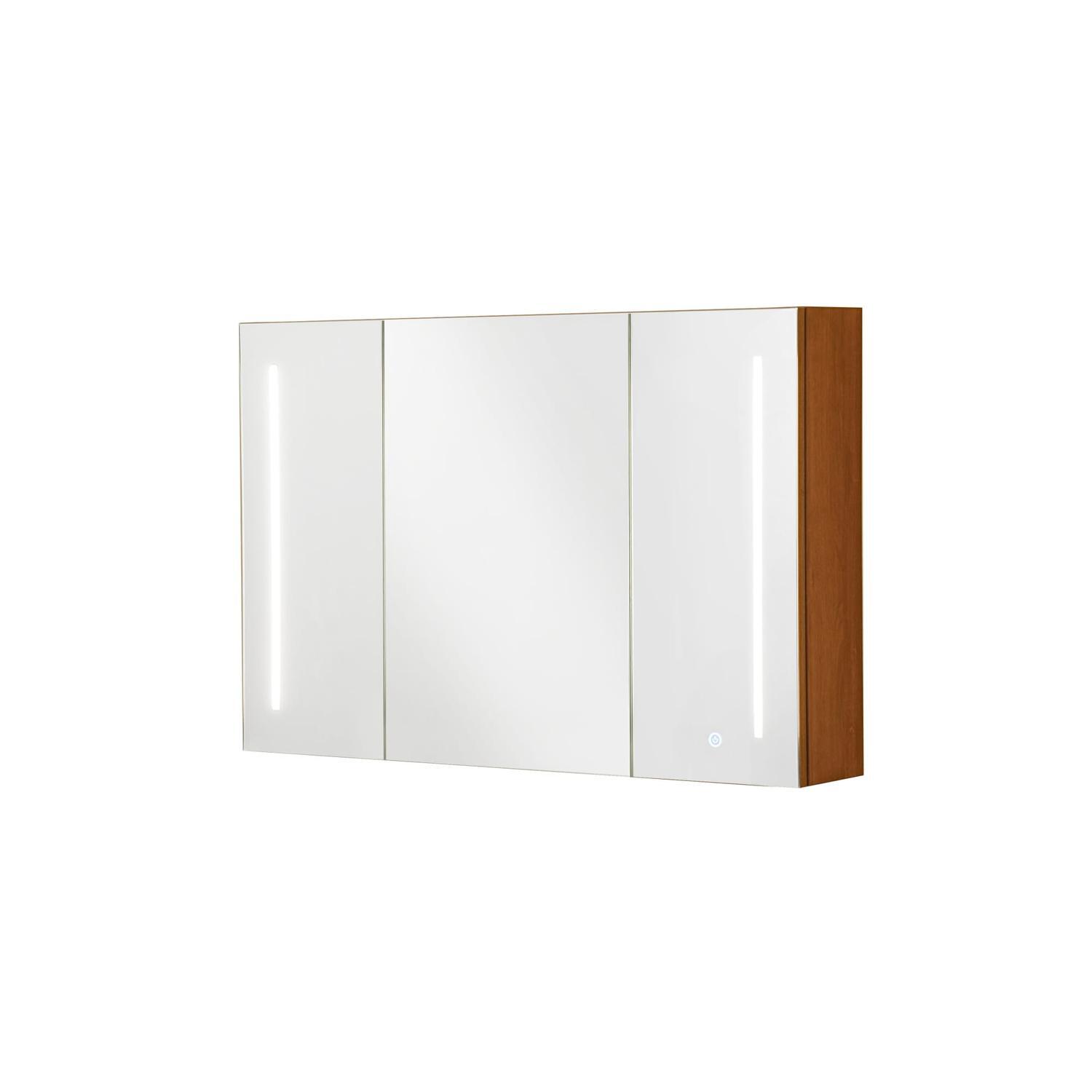 LED MIirror Cabinet H : 600mm W: 900mm D: 160mm Oak