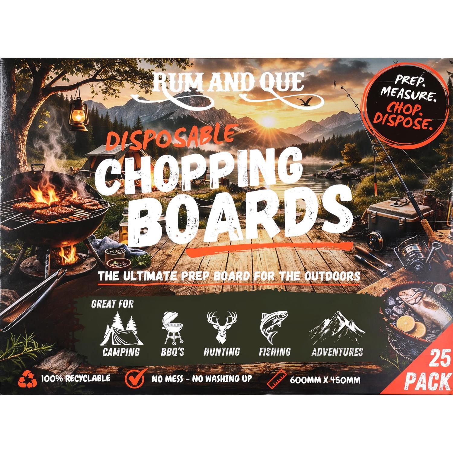 Rum and Que Disposable Chopping Boards25 Pack 600mm x 450mm