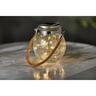 Solar Glass Hanging Lantern 12 x 76cm  Assorted Colours