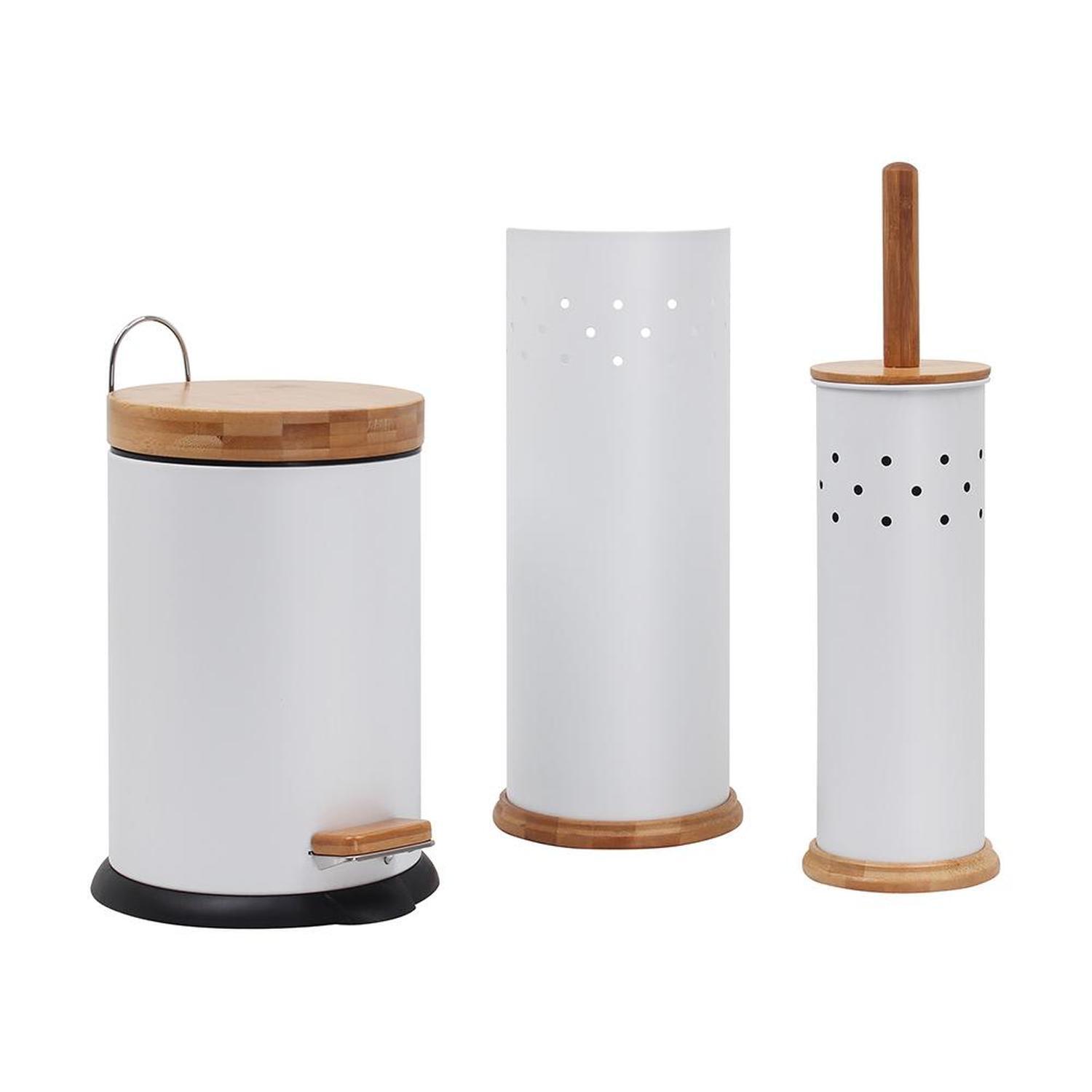 Bathroom Accessories  3 pack White