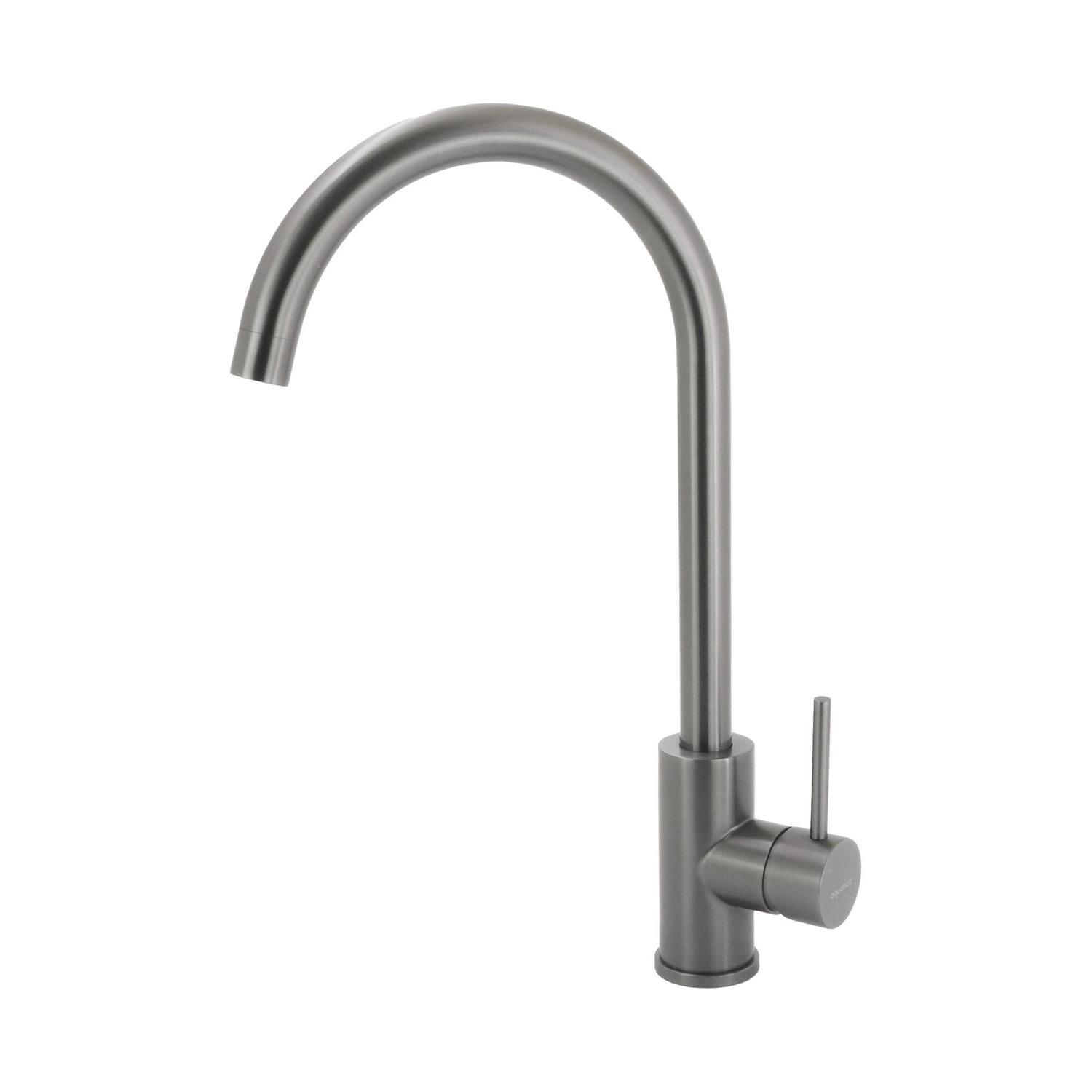 Gooseneck Sink Mixer  Gun Metal