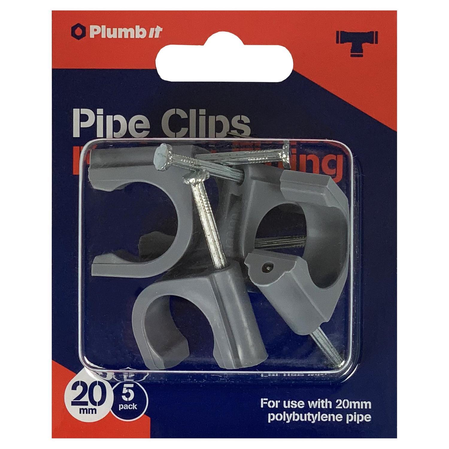 Push-Fit Pipe Clips 5pack
