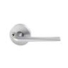 Medio Plus Series Sierra Privacy Lever Set with QuickFix Brushed Satin Chrome
